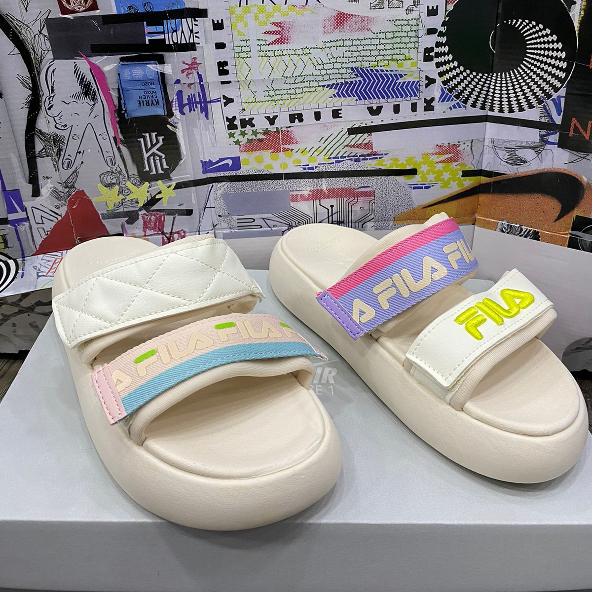 chanclas mujer fila beige claro Comprar en tienda onlineshoppingcenterg Colombia centro de compras en linea